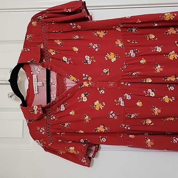 Harlow & Rose Red and Yellow Floral Dress - Picture 2 of 8